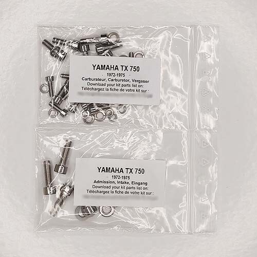 Yamaha TX 750 1972-1975 Inbusschraubensatz Edelstahl Motor komplett TX750 - Bild 2 von 3