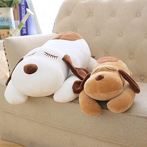Oversized Plush Dog Hugging Pillow - Giant Plush Stuffed Toy - Fluffy - 19.7 - Picture 5 of 7