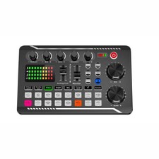 F988 Live Sound Card Audio Interface DJ Mixer Effects Voice Changer Bluetooth