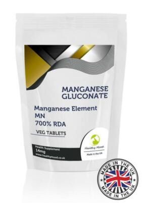 Manganese Gluconate 122mg 90 Tablets Manganese Element 14mg Pills