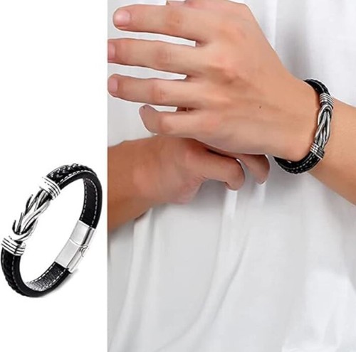 To My Son Grandson Bracelet, Infinity Knot Love You Forever Linked Together Hand - Picture 5 of 19