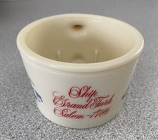 Vintage Old Spice Glass Shaving Cup Mug Grand Turk Salem 1786 Shulton in EUC