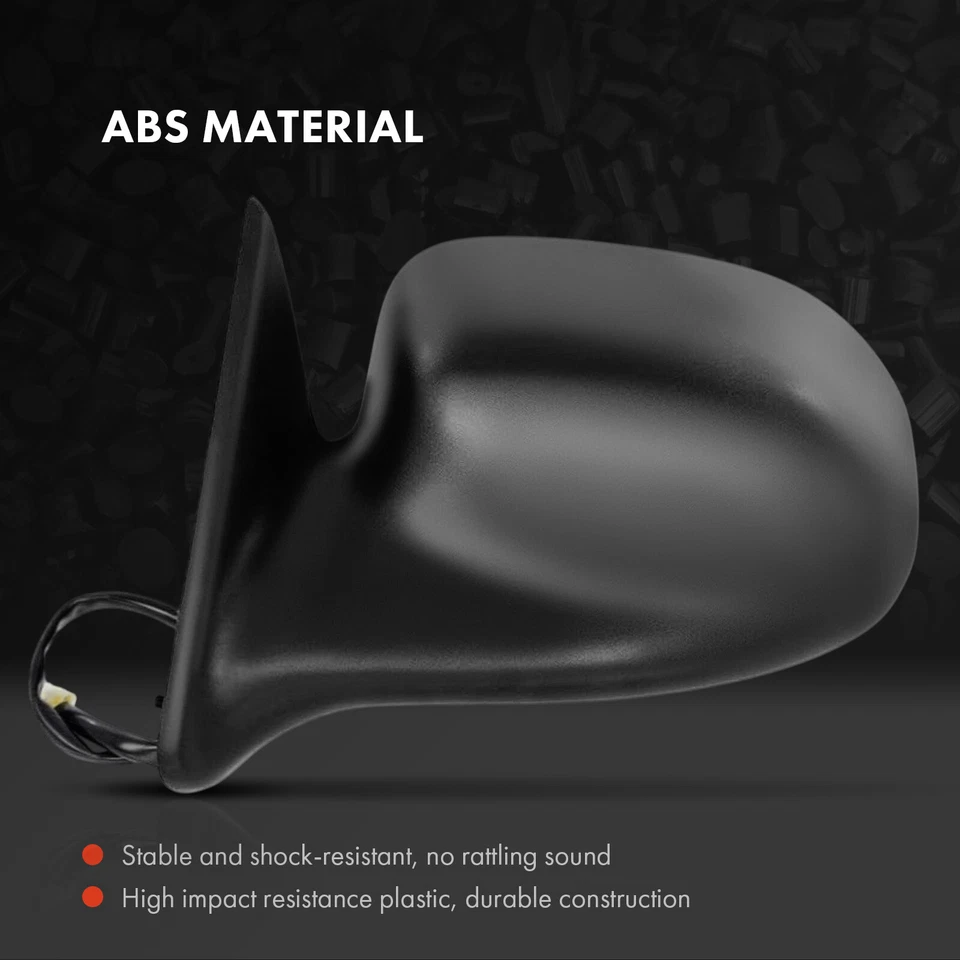 Espejo retrovisor eléctrico delantero izquierdo negro para Dodge Dakota 1997-2000 Durango 1998-2000 Foto 3 de 4