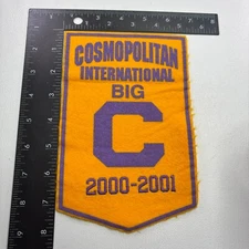 VTG 2000-2001 HUGE! COSMOPOLITAN INTERNATIONAL BIG C Patch 47TZ