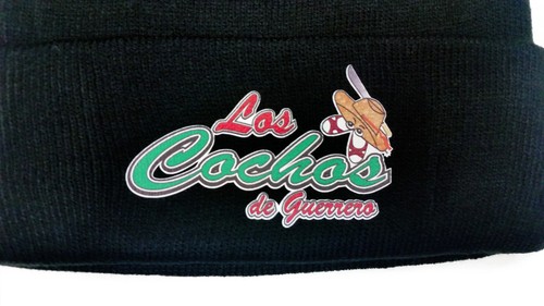 Baseball Team Los Cochos de Guerrero Beanie Black Color - Picture 2 of 2