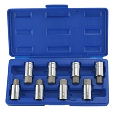 LARGE JUMBO SIZE METRIC SAE HEX ALLEN DRIVE DR SOCKET DRIVER BIT TOOL SET KIT