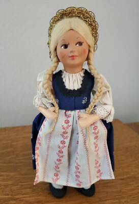 9” Baitz All Original No Tag Made in Austria Doll with 9” Baitz All Original No Tag Made in Austria Doll with