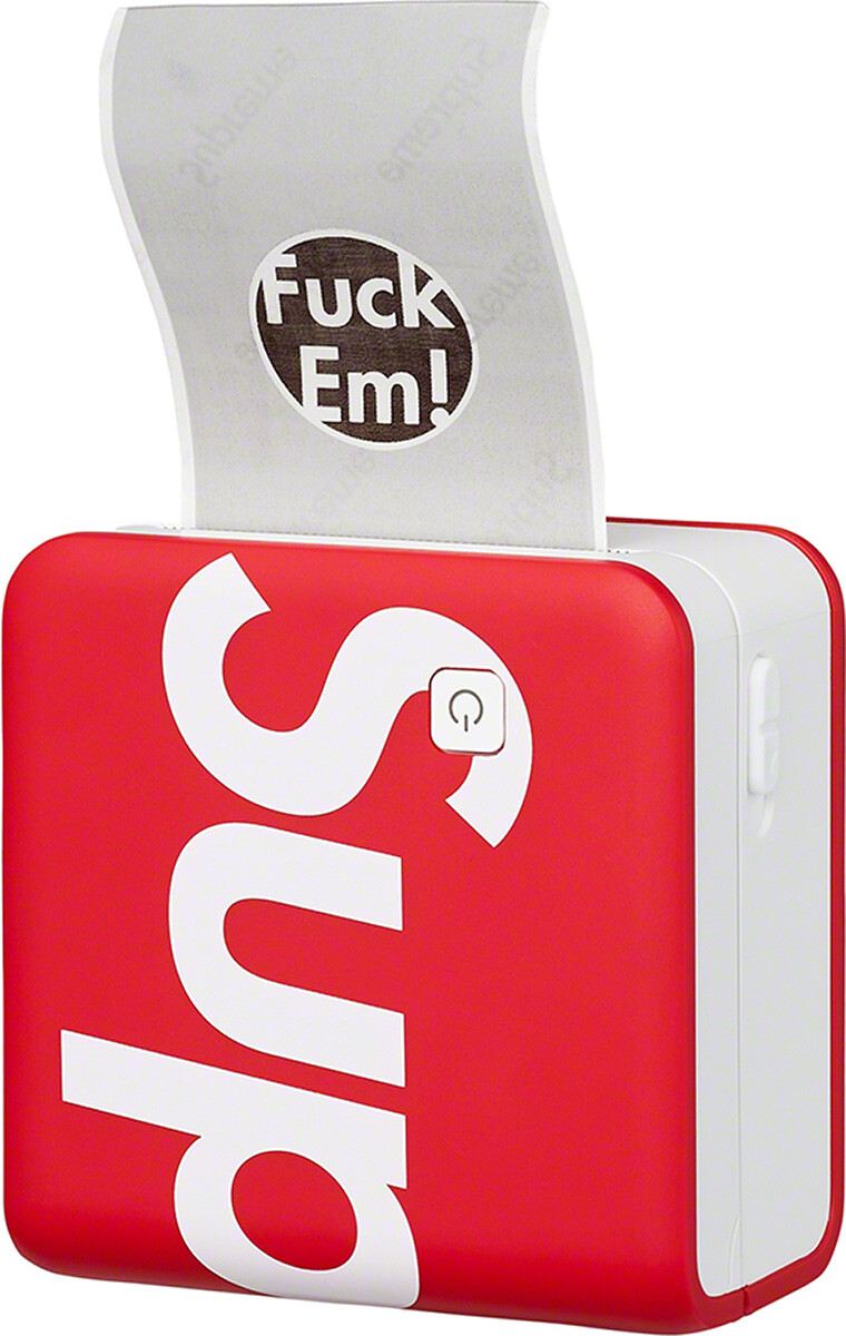 その他 Supreme - SUPREME 21aw Pmo Pocket Printer WHITE/RED Supreme Phomemo Pocket Printer Red White Rare Limited FW21