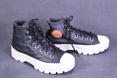Converse Sneaker Chucks Lugged Hi Platform Gr. 36 schwarz Leder Gore-Tex CH1-726