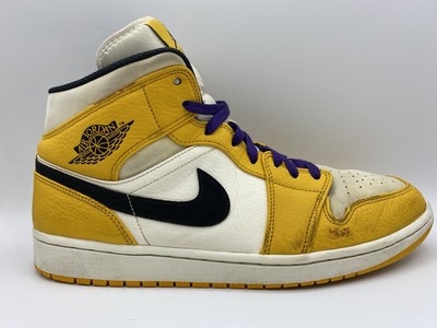 Jordan 1 Mid Lakers 2019 for Sale | Authenticity Guaranteed | eBay