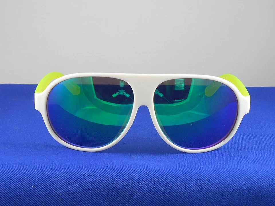 Juicy Couture SPORT White Yellow Mirrored Aviator Sunglasses + Case JU 201/S JZL - Imagem 2 de 4