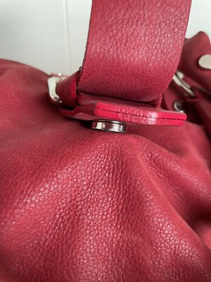 Sundance Red Leather Tote Bag Purse Handbag | eBay display picture 3