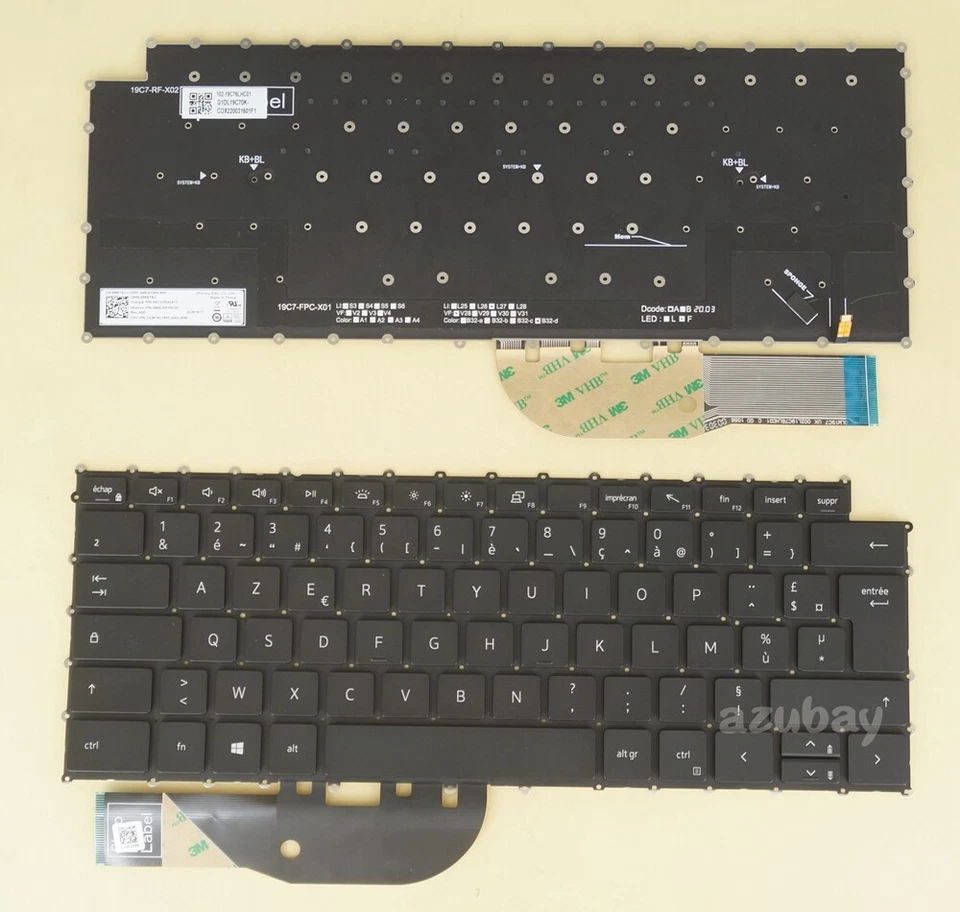 Clavier Français Pour Dell Precision 5550 5750 XPS 9500 9700 0M5T8J rétroéclairé