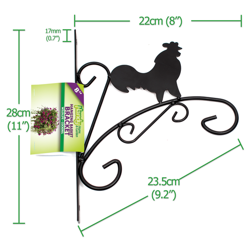 Hanging Basket 8.5" (21cm) Metal Garden Wall Brackets /w Cute Animal Designs eBay