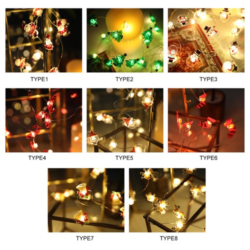 2 Meters/6.6Ft 20LEDs Christmas Tree Design String Constant Bright& G0A8 - Picture 2 of 11