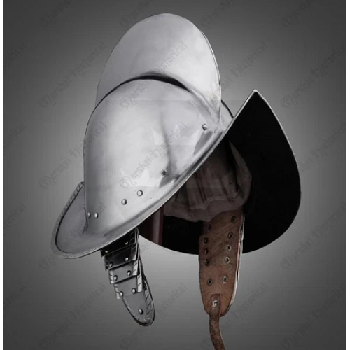 18GA Spanischer Morion Helm - Mittelalterlicher Conquistador Kostüm Rüstungshelm - Bild 1 von 1
