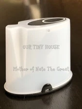 Tupperware Mini FIFO Cereal Storer 2" Container Pill Case Keeper Gadget Black 