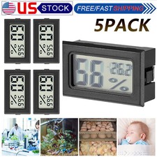 5 PCS Digital LCD Indoor Temperature Humidity Meter Thermometer Hygrometer US