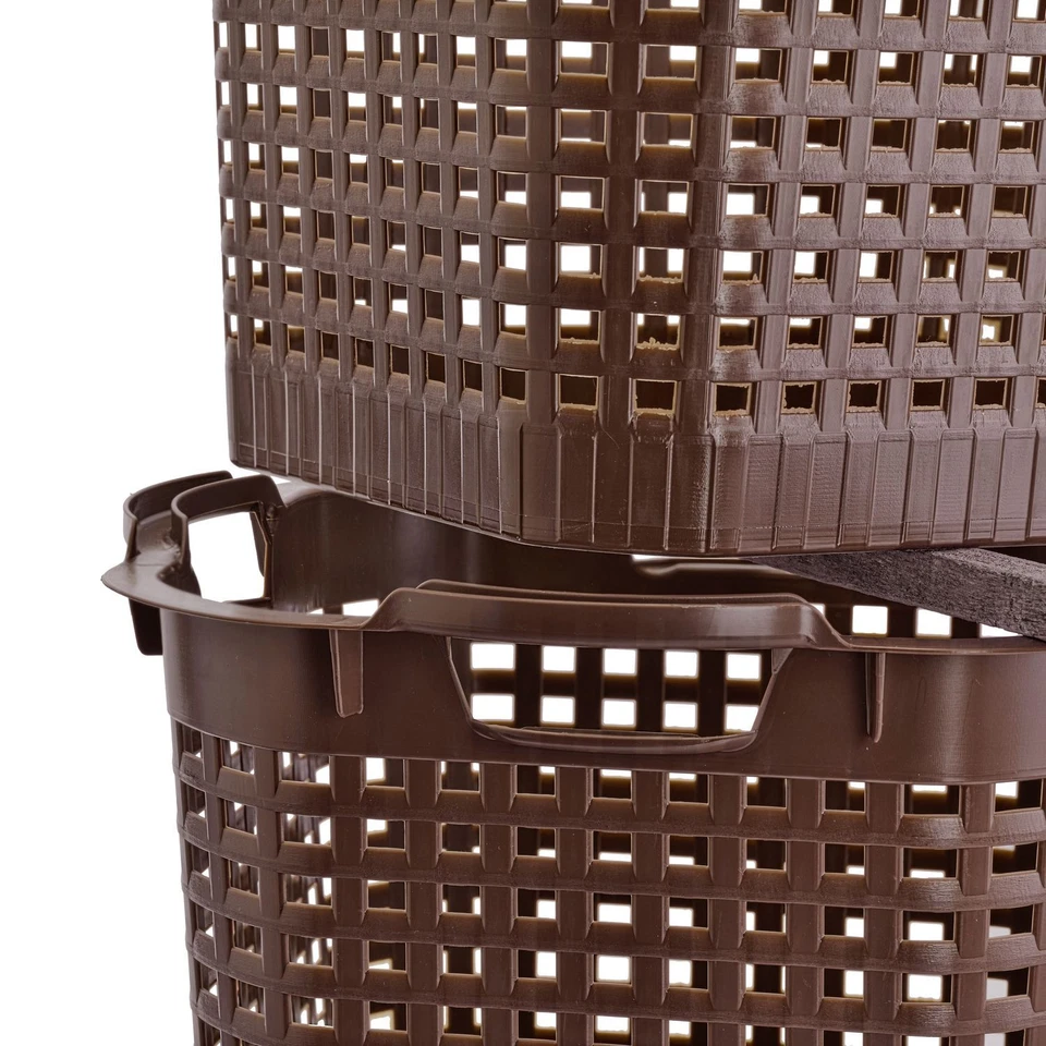 5x Obstkorb 25L Gartenkorb lebensmittelecht stapelbar Erntekörbe Kartoffelkorb - Bild 4 von 4