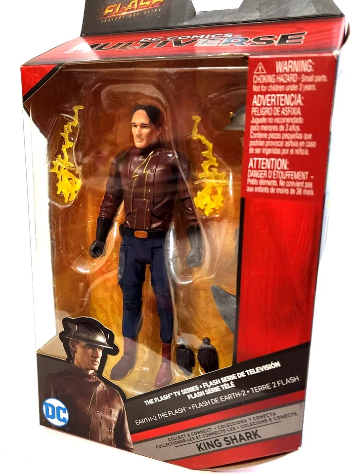 DC Comics Multiverse EARTH-2 THE FLASH King Shark TV Series 7" Mattel Edition - image 2 of 4