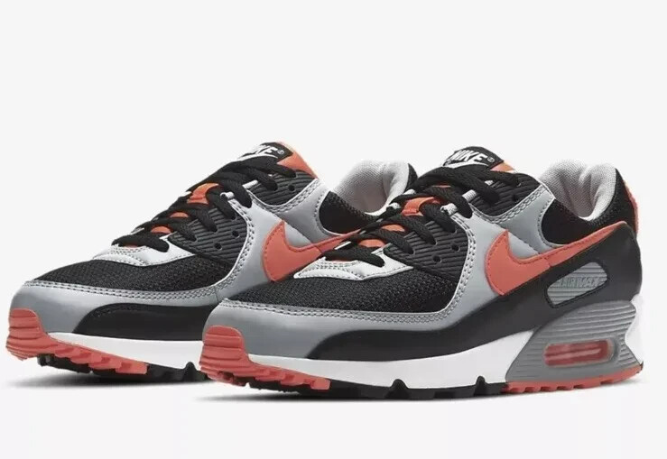 NEW Air Max 90 Men's Size Black/Radiant Red-White CZ4222 001 Fast Ship  RARE!!!