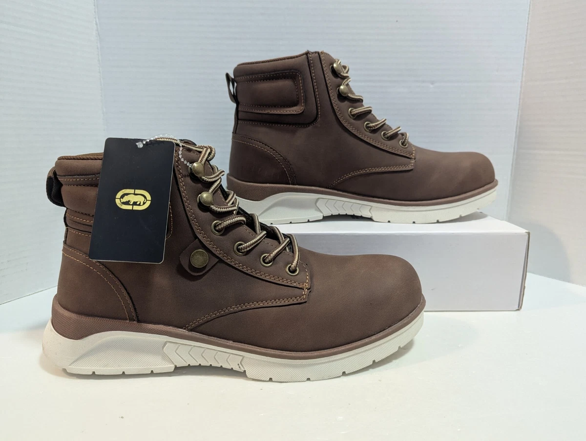 NWT Ecko UNLTD Men’s size 9 Suede Shearling-Lined Ankle Boots - Chestnut buckle Ecko Unltd. Boots for Men for Sale | Shop New & Used Men main image 4