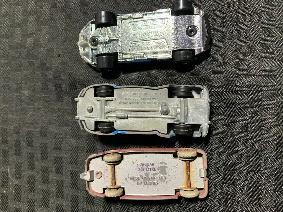 MATCHBOX & JLN LOT of 3 GD+/FN+ Jaguar 3.4 Litre Batmobile Spider-Man Rolls - Image 3 of 3