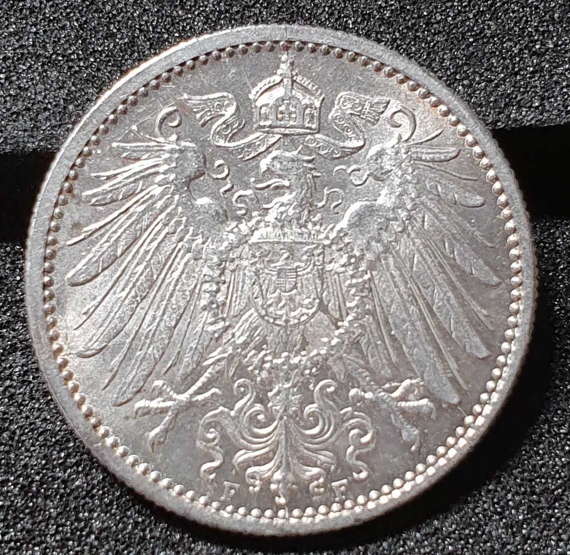 1 Mark Stück 1906 F Deutsches Reich Reichsadler alte Silber Münze 