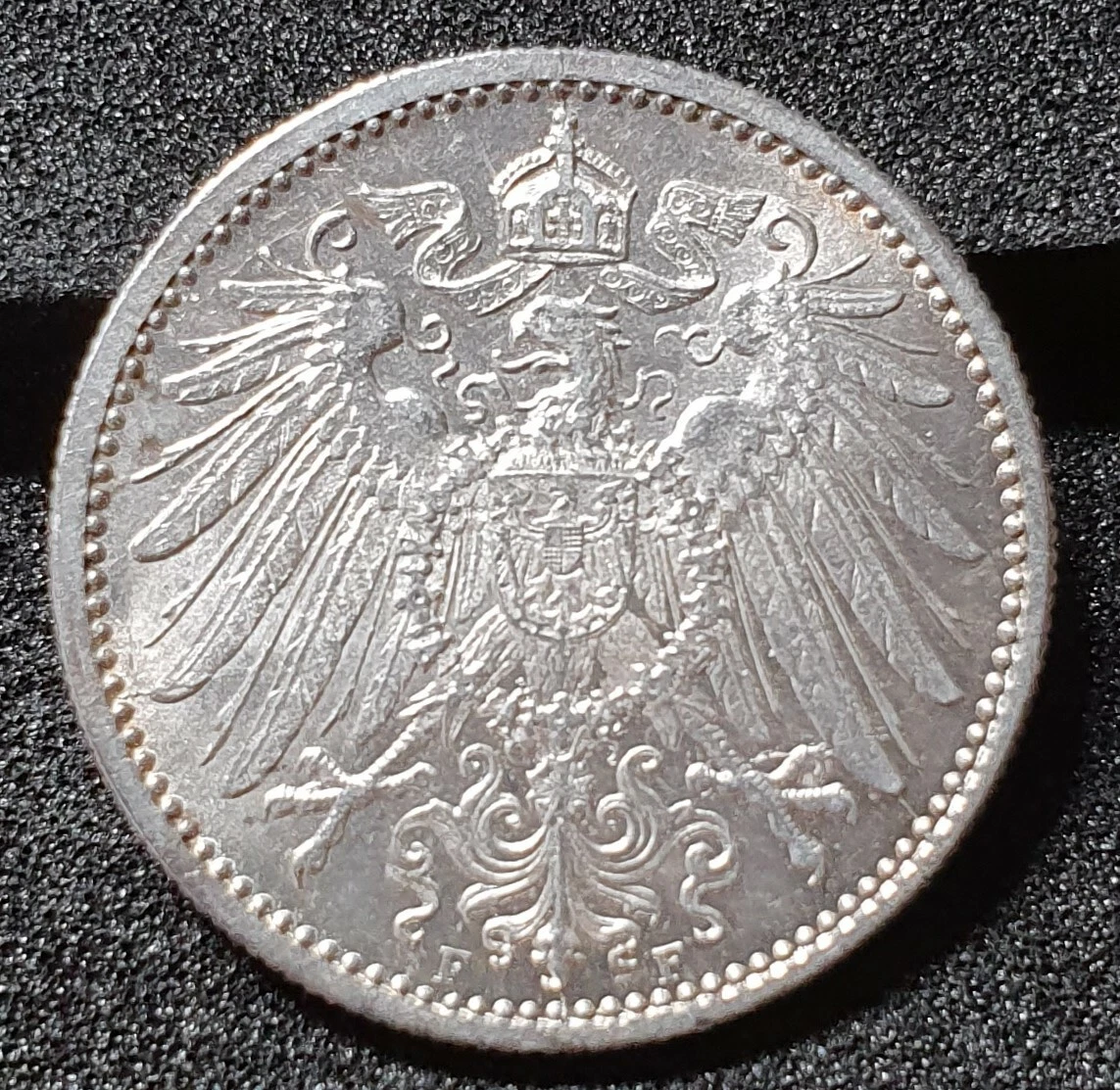 1 Mark Stück 1906 F Deutsches Reich Reichsadler alte Silber Münze  