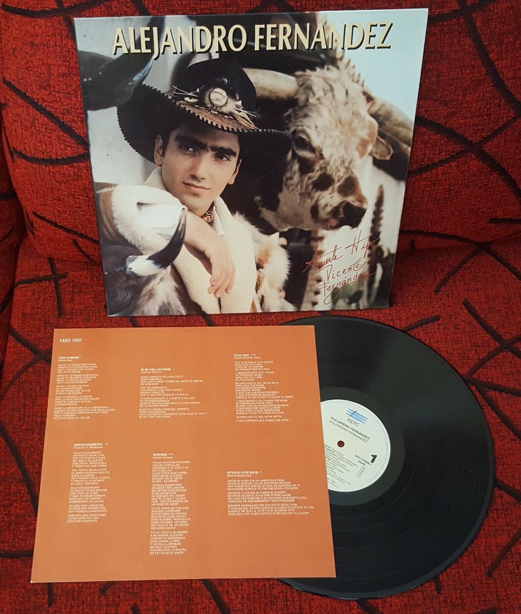 ALEJANDRO FERNANDEZ **Same** ORIGINAL 1992 Spain LP w/ INSERT