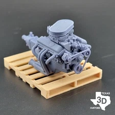 Z28 DZ SBC 350 model engine resin 3D printed 1:24-1:8 scale