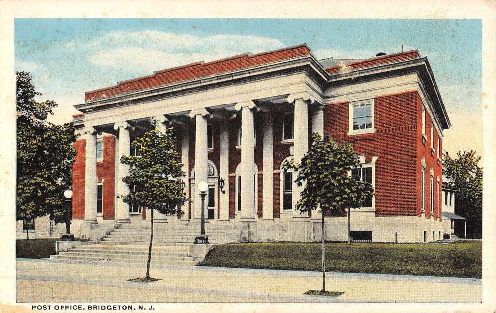 Bridgeton New Jersey Post Office Street View Antique Postcard K52762 eBay