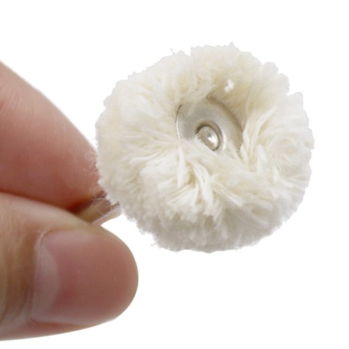 10PCS 3.0 Handle Mounted Wool Polishing Wheel for Rotary Tools Surface Polishing - Picture 4 of 12
