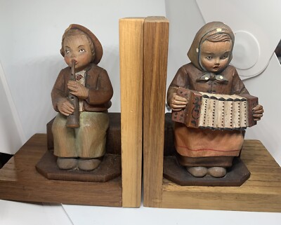 Junge + Mädchen Buchstütze Bücher Buchständer  Holz Handarbeit Handbemalt.