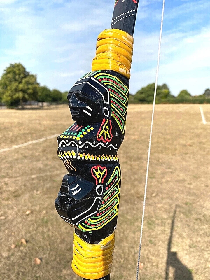 JUEGO TRADICIONAL DE TIRO CON ARCO RECURVO CON 20 FLECHAS MÁS SOPORTE (NEGRO) - Imagen 4 de 4