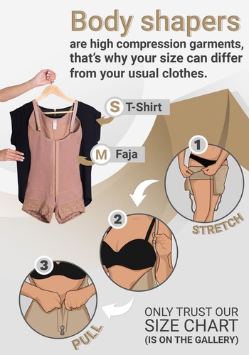 Fajas Colombianas Moldeadora Reductora Post Surgery Shapewear Sonryse 095 - Bild 6 von 13