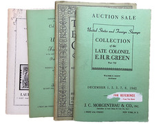 Colonel E. H. R. Green, 1942-1946, 13 sales between #2-28 various auction houses