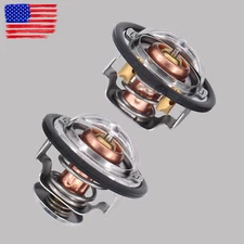 185 & 180 Degree Thermostat Front & Rear Kit Pair for GM Pickup Duramax