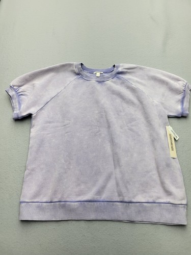 Goodthreads Damen Pullover XXL Lila Sweatshirt Kurzarm Cloud