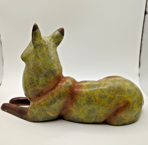SPI Gallery Solid Brass & Marble Base Fox - Picture 3 of 5