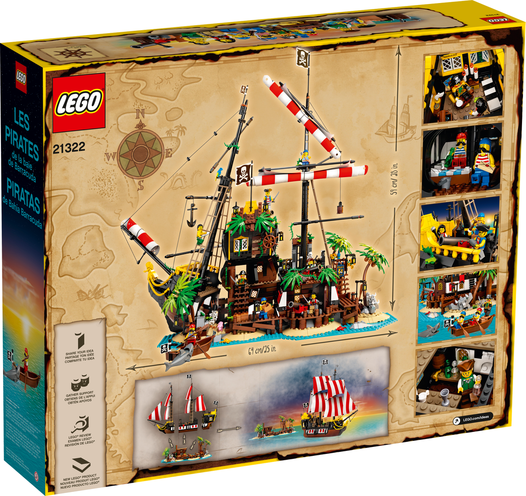 ✓✓LEGO Ideas Pirates of Barracuda Bay (21322) Building Kit 2545