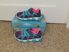 Stride Rite Leepz Toddler Girls Navy/Light Blue/Pink Light-Up Sneakers 8.5 W