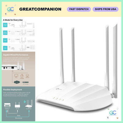 AC1200 Dual Band Wireless Gigabit Access Point, High-Speed WiFi Range Extender