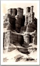 Vtg Snapshot Badlands Rock Formations Hoodoos Spires Desert Landscape 1930s