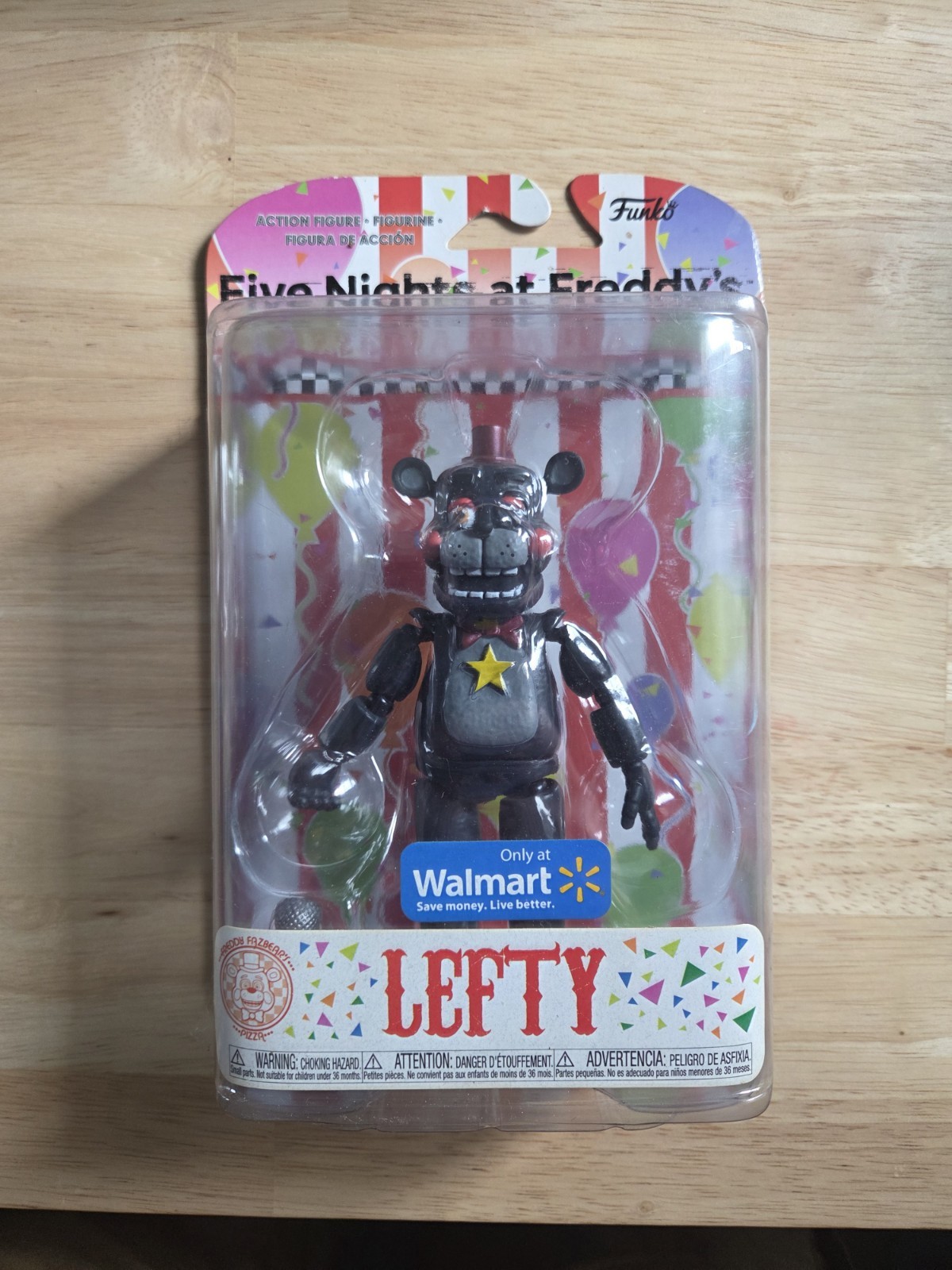 Five Nights at Freddy's FNAF Lefty Action Figure Walmart Exclusive Pizzeria New