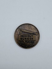Rare 1978 Vintage In-N-Out Burger 30th Anniversary Token Coin Fine/VF Condition