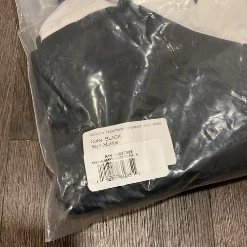 NEW Malbon Golf x TaylorMade Stealth Component Nylon Jacket Black Size XL RARE! image 14