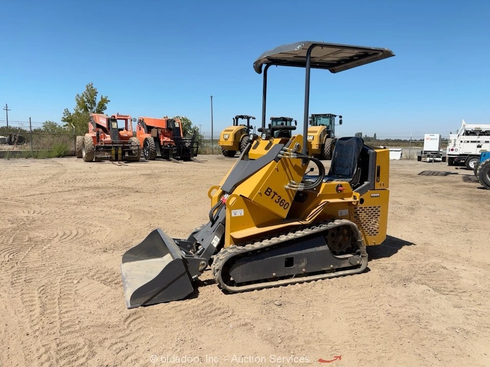 2024 BisonTek BT360 Compact Skid Steer Track Loader Crawler Bucket bidadoo -New
