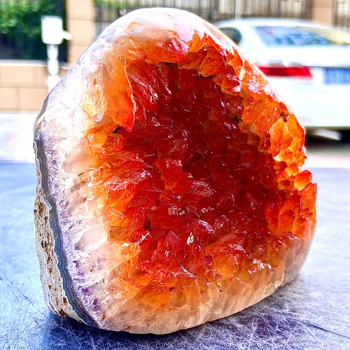 2.45LB Natural yellow crystal cave quartz crystal mineral specimen - 第 8/13 張圖片
