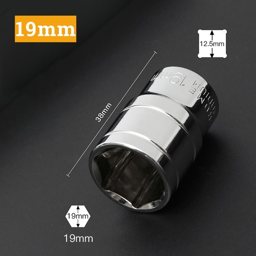 1/2" Socket Set Hexagonal Short Socket Square Drive Ratchet Socket Cr-v 8mm~32mm - Picture 24 of 32